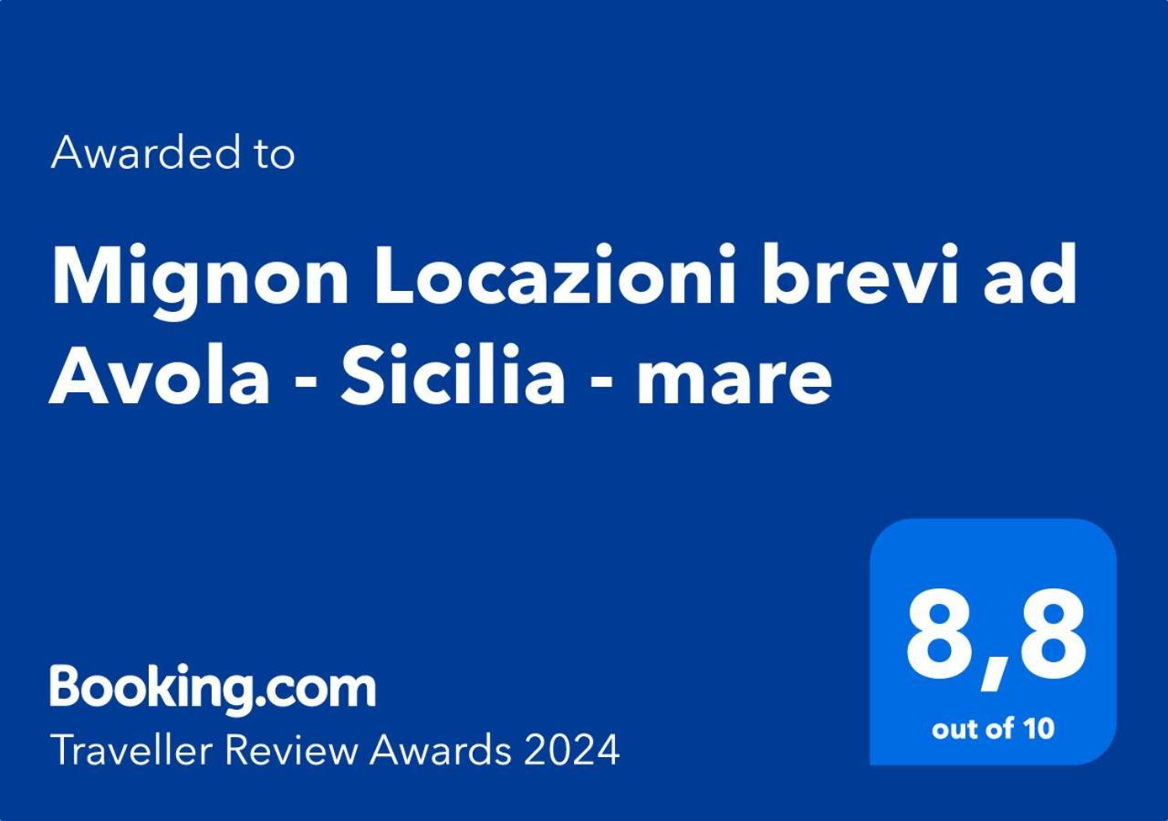 Mignon Locazioni Brevi Ad Avola - Sicilia - Mare公寓 外观 照片
