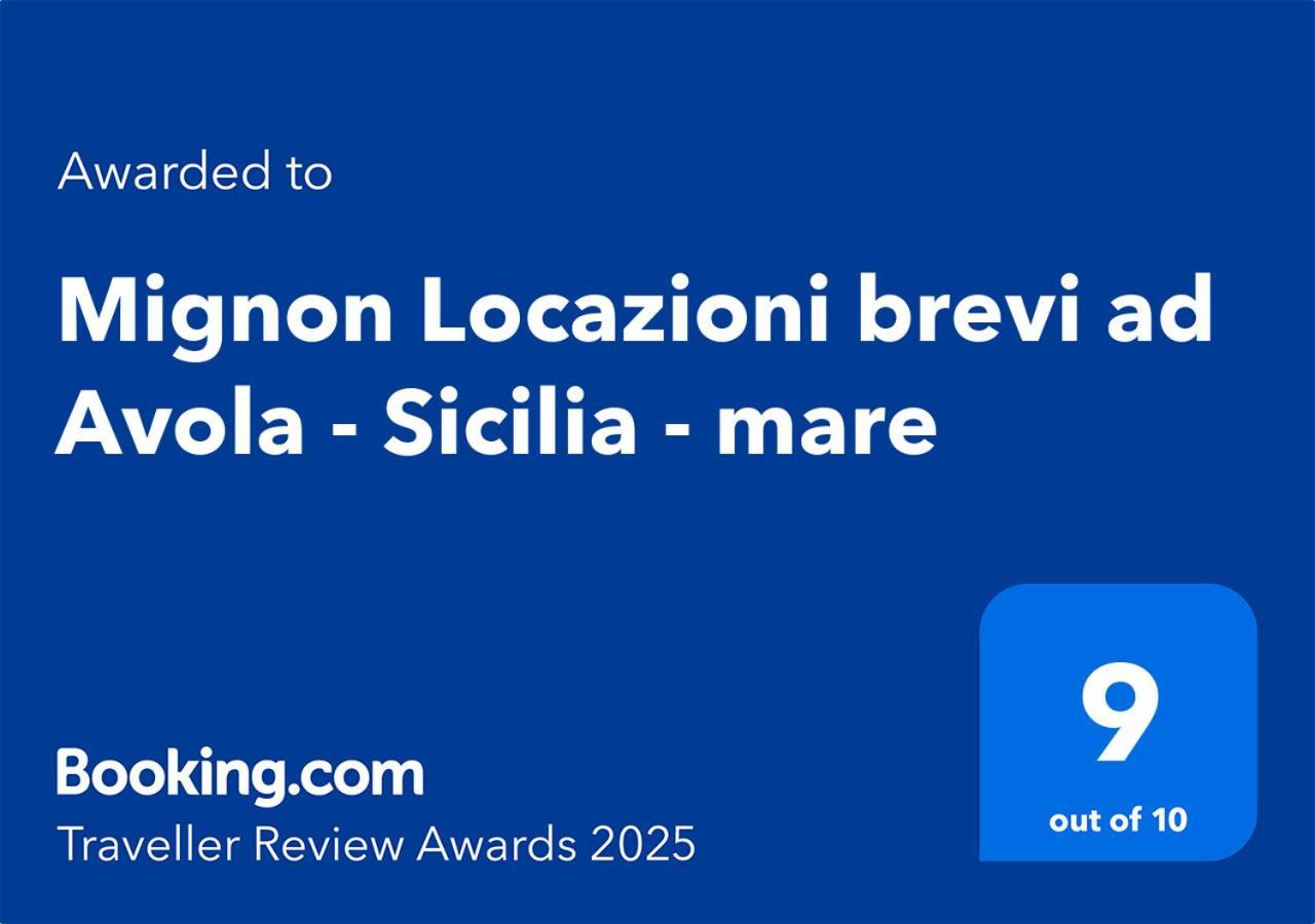 Mignon Locazioni Brevi Ad Avola - Sicilia - Mare公寓 外观 照片